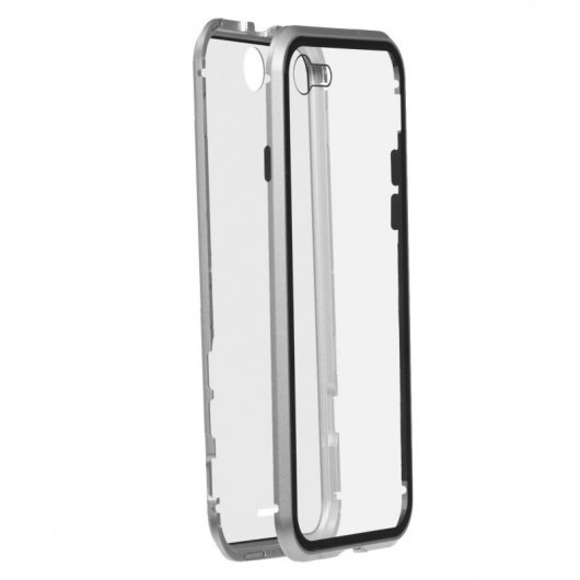 Funda Mágnetica Plata para iPhone 7