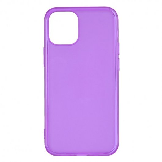 Funda Silicona Lisa Morada para iPhone 12