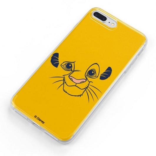 Funda Oficial de Disney Simba Cara Silueta El Rey León para iPhone 7 Plus