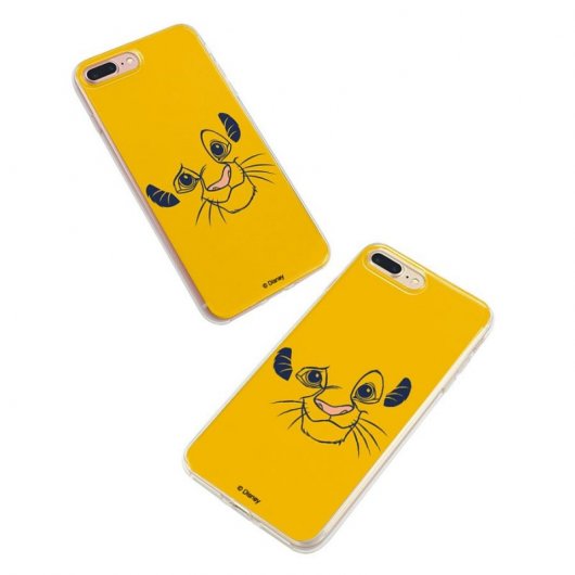 Funda Oficial de Disney Simba Cara Silueta El Rey León para iPhone 7 Plus
