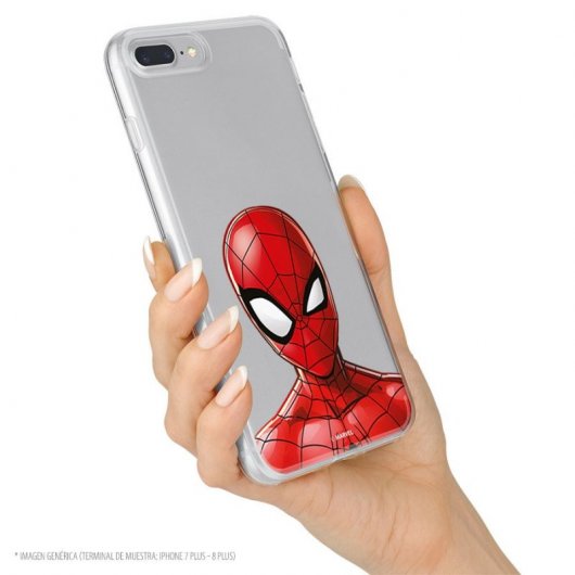 Funda Oficial de Marvel Spiderman Silueta Transparente Marvel para iPhone 7