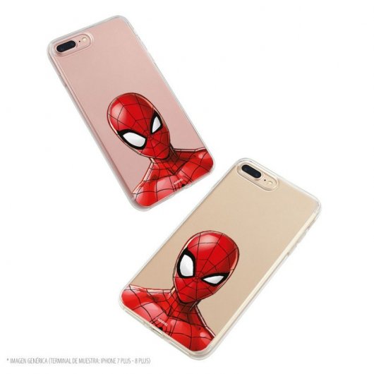 Funda Oficial de Marvel Spiderman Silueta Transparente Marvel para iPhone 7