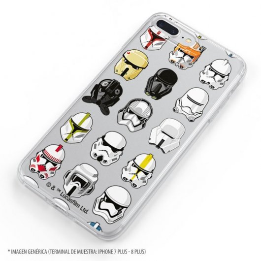 Funda Oficial de Star Wars Patrón Cascos Star Wars para iPhone 7 Plus