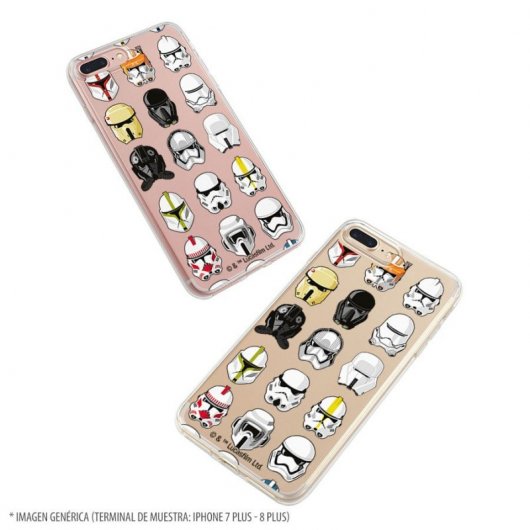 Funda Oficial de Star Wars Patrón Cascos Star Wars para iPhone 7 Plus