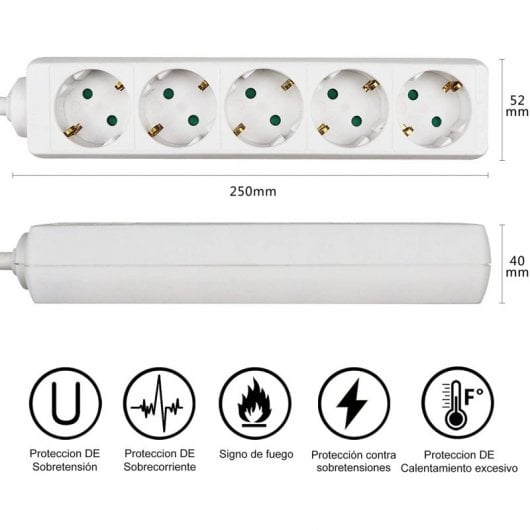 Extrastar Regleta 5 Tomas 5m