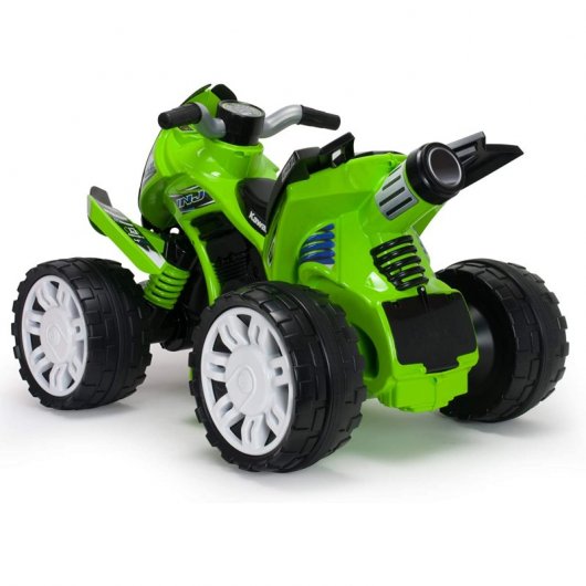 Injusa The Beast Kawasaki Quad Eléctrico 12V Verde