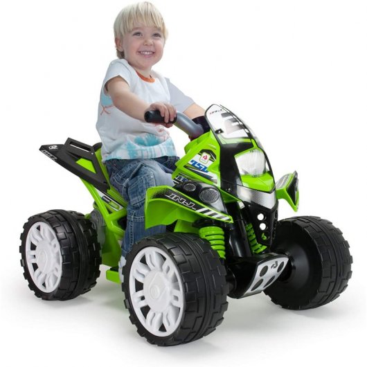 Injusa The Beast Kawasaki Quad Eléctrico 12V Verde