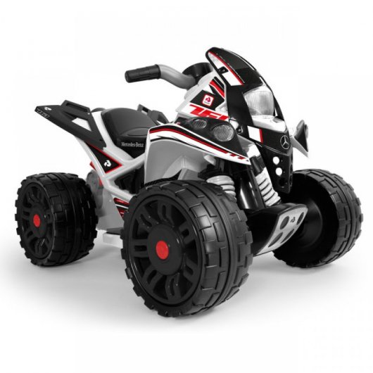 Injusa The Beast Mercedes Quad Eléctrico 12V Blanco