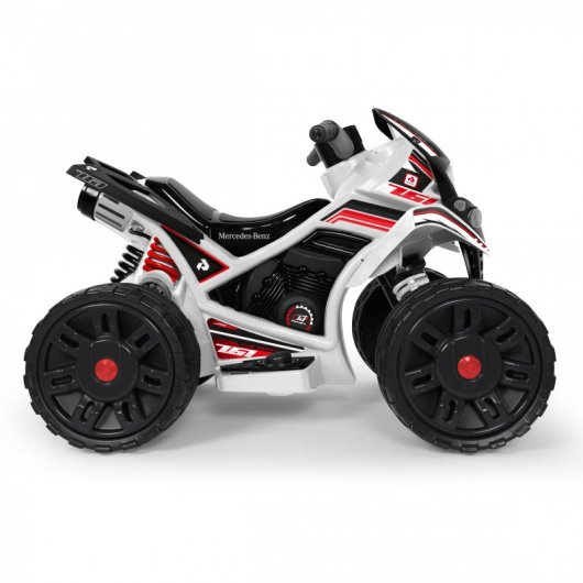 Injusa The Beast Mercedes Quad Eléctrico 12V Blanco