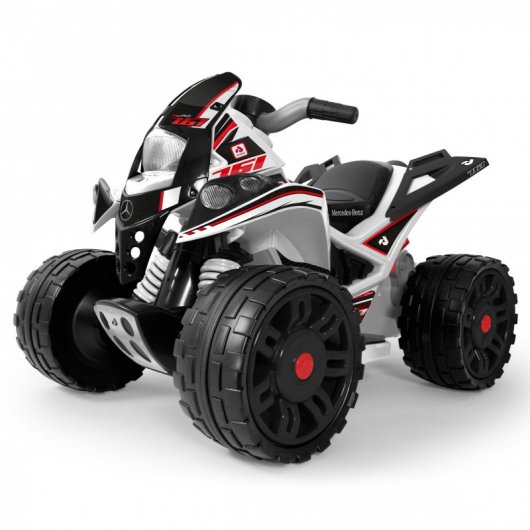 Injusa The Beast Mercedes Quad Eléctrico 12V Blanco
