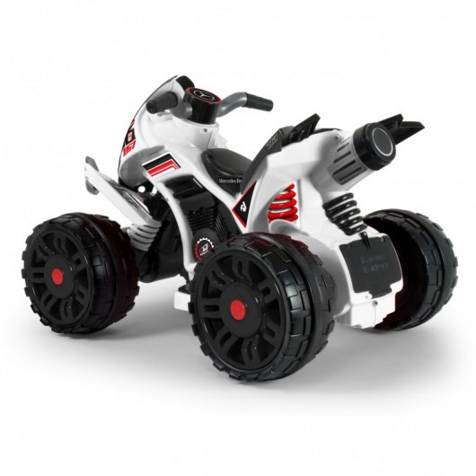 Injusa The Beast Mercedes Quad Eléctrico 12V Blanco