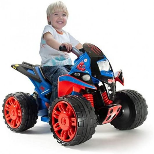 Injusa The Beast SpiderMan Quad Eléctrico 12V Azul