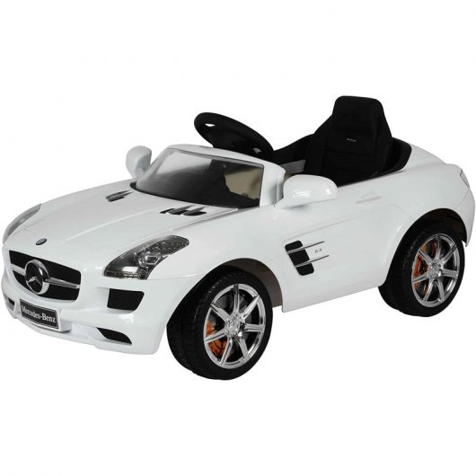 RunRunToys Mercedes Benz SLS Coche Eléctrico 12V Blanco