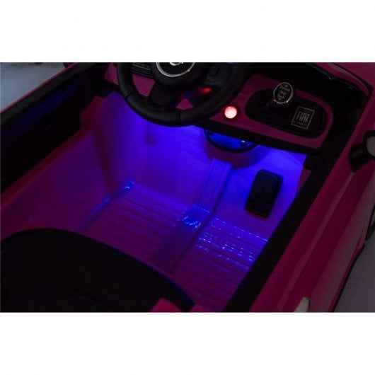 RunRunToys Fiat 500 Coche Eléctrico 12V Rosa