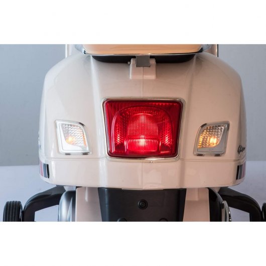 RunRunToys Vespa Primavera Moto Eléctrica 12V Marrón