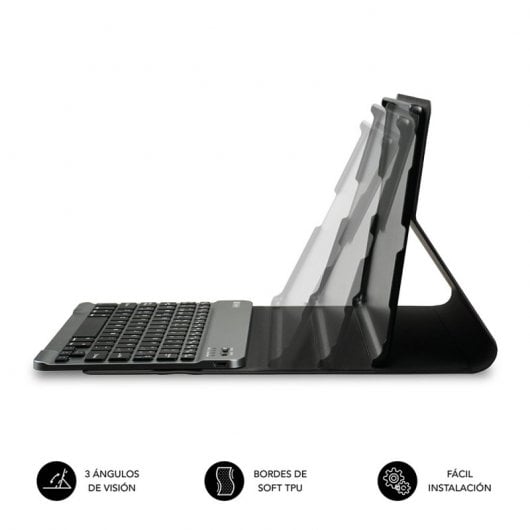 Subblim KeyTab Pro BT Funda con Teclado Bluetooth para Tablets Samsung Galaxy Tab A7 T500/505 10.4" Negra