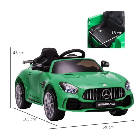 HomCom Mercedes-AMG Coche Eléctrico Verde