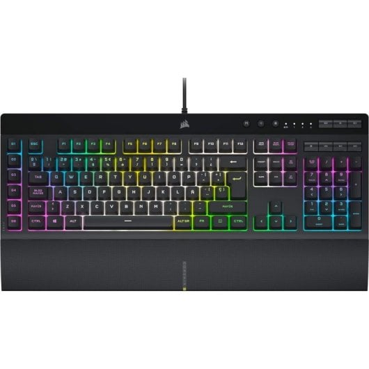 Tastiera da gioco retroilluminata Corsair K55 RGB PRO XT nera