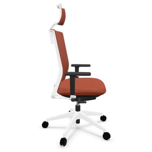 Actiu Stay Wild Fox Silla de Oficina con Cabezal Roja/Blanca