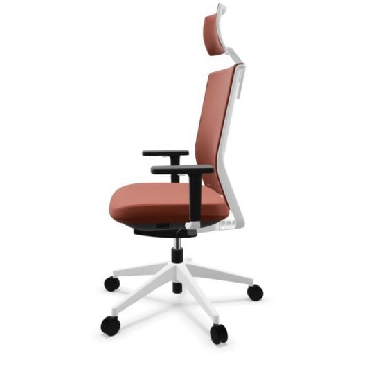 Actiu Stay Wild Fox Silla de Oficina con Cabezal Roja/Blanca