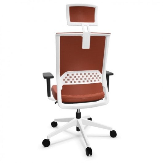 Actiu Stay Wild Fox Silla de Oficina con Cabezal Roja/Blanca