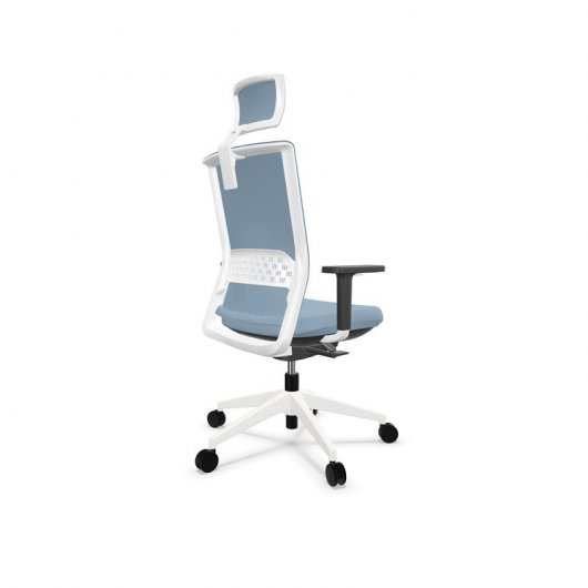Actiu Stay Atlantic Sea Silla de Oficina con Cabezal Azul/Blanco