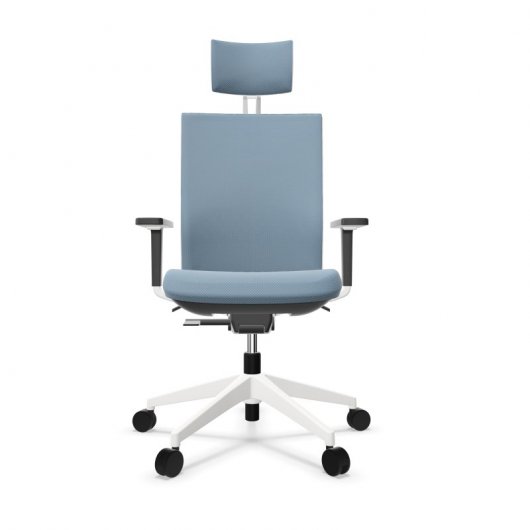 Actiu Stay Atlantic Sea Silla de Oficina con Cabezal Azul/Blanco