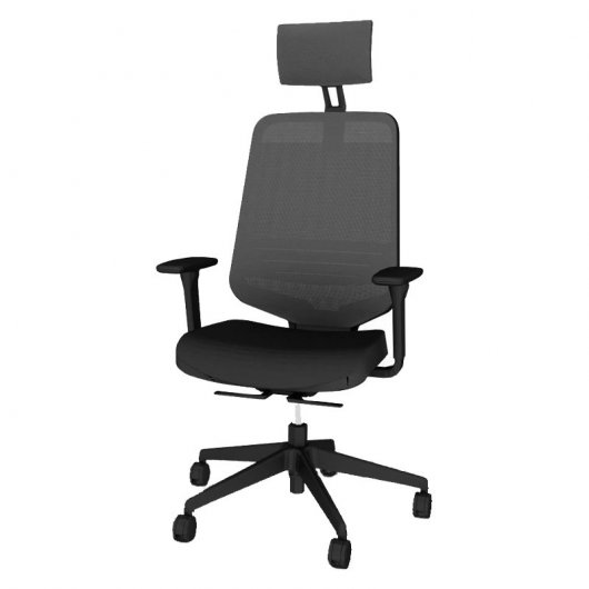 Forma 5 Dot Pro Silla de Oficina con Cabezal Negra