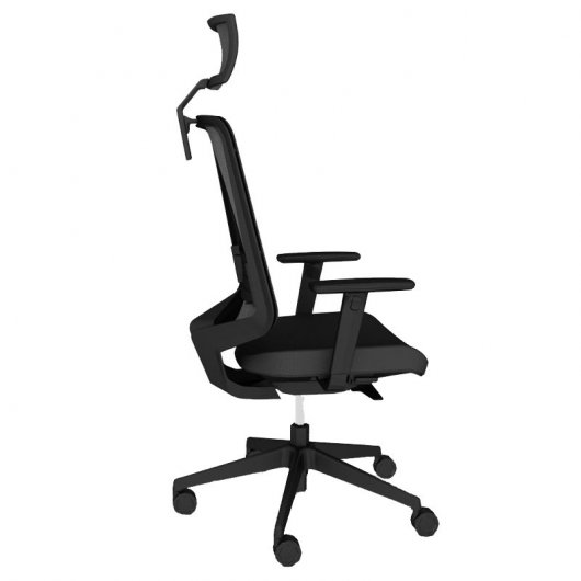 Forma 5 Dot Pro Silla de Oficina con Cabezal Negra