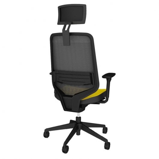Forma 5 Dot Pro Silla de Oficina con Cabezal Amarilla