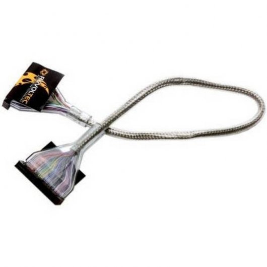 Revoltec Cable Floppy Redondo 48cm Plata
