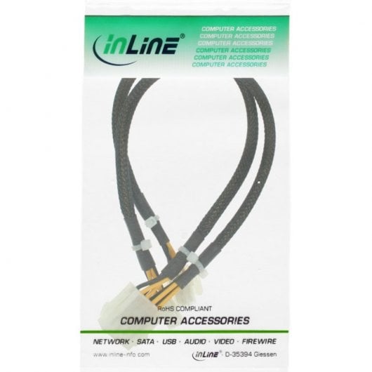 InLine Cavo di alimentazione int. da 4+4pin 12V F a 8pin EPS 12V M, 0,30m