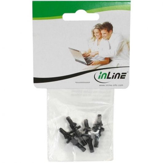 InLine 36201I Pack de 4 Supports de Ventilateur Silencieux 60-120mm