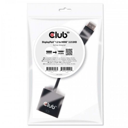 CLUB3D CAC-2070 Kabeladapter Schwarz