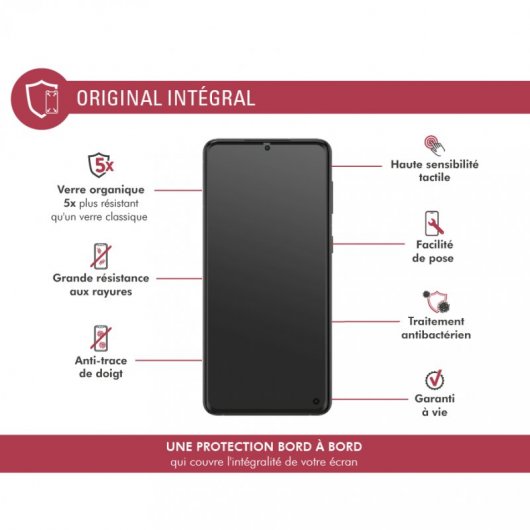 Bigben Connected FGOGGS21ORIG écran et protection arrière de téléphones portables Protection d'écran transparent Samsung 1 pièce(s)