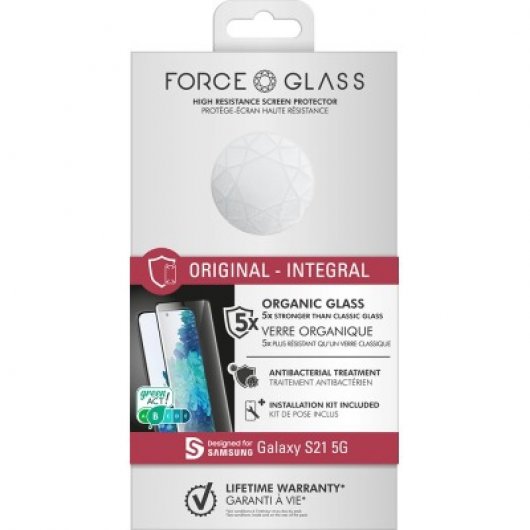 Pellicola protettiva in vetro organico Force Glass per Samsung Galaxy S21