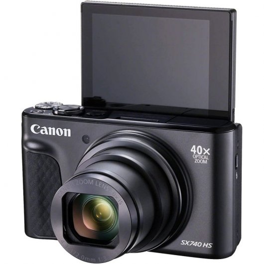 Canon PowerShot SX740 HS 20.3MP WiFi Negro + Trípode + Funda | PcComponentes.com Canon PowerShot SX740 HS 20.3MP WiFi Negro + Trípode + Funda | PcComponentes.com