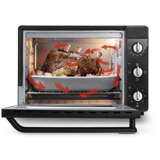 Tischbackofen DeLonghi EO40112.BK 40L 2000W Grill Schwarz