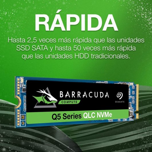 Seagate Barracuda Q5 500GB SSD M.2 NVMe PCIe Gen3