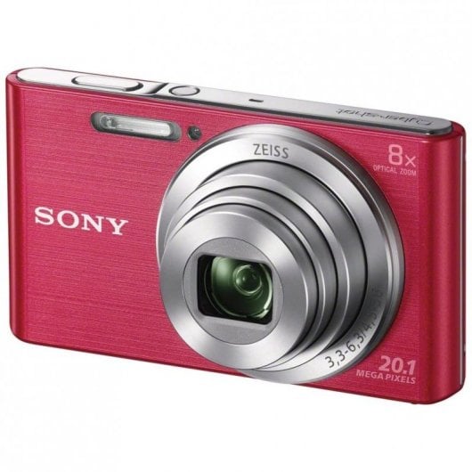 Sony CyberShot DSC-W830 20.1MP Rosa + Funda + SD 8GB