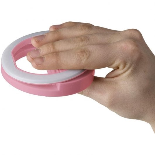 Celly Clicklightpro Anillo LED para Smartphone Rosa