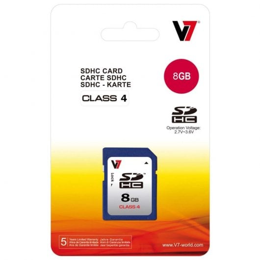 V7 SDHC 8GB Clase 4