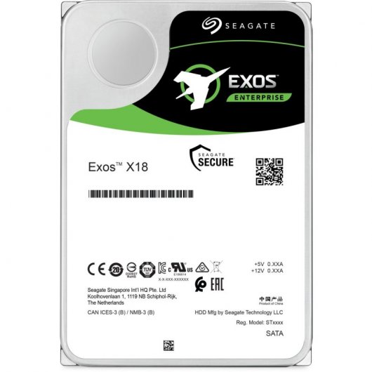 Seagate Exos X18 Interne Festplatte 16 TB 7200 RPM 256 MB 3.5" SAS (ST16000NM004J)