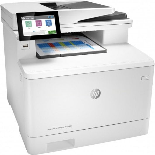 HP Color LaserJet Enterprise Stampante multifunzione Enterprise Color LaserJet M480f, Colore, Stampante per Aziendale, Stampa, copia, scansione, fax, Compatta; Avanzate funzionalità di sicurezza; Stampa fronte/retro; ADF da 50 fogli; Efficienza energetica