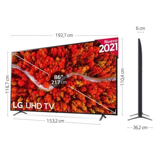 LG 86UP80006LA 86" LED UltraHD 4K HDR10