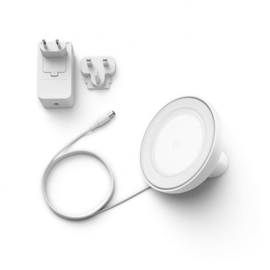 Philips Hue Pack Bloom Lámpara de Mesa Inteligente RGB Blanca +  Puente de Conexión