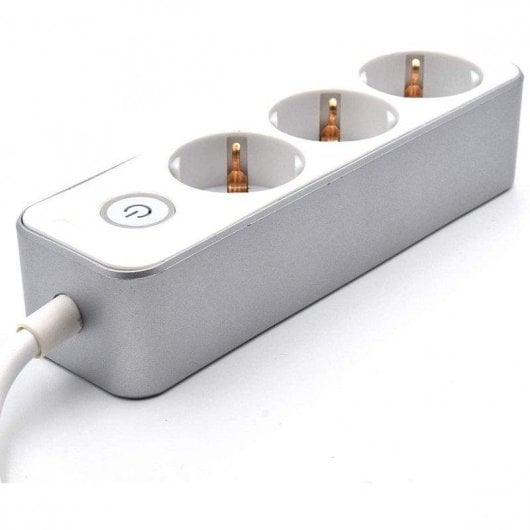 Régua de tomadas Welly Enjoy It WY13163 3 tomadas Schuko proteção infantil interruptor