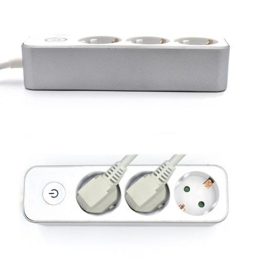 Régua de tomadas Welly Enjoy It WY13163 3 tomadas Schuko proteção infantil interruptor