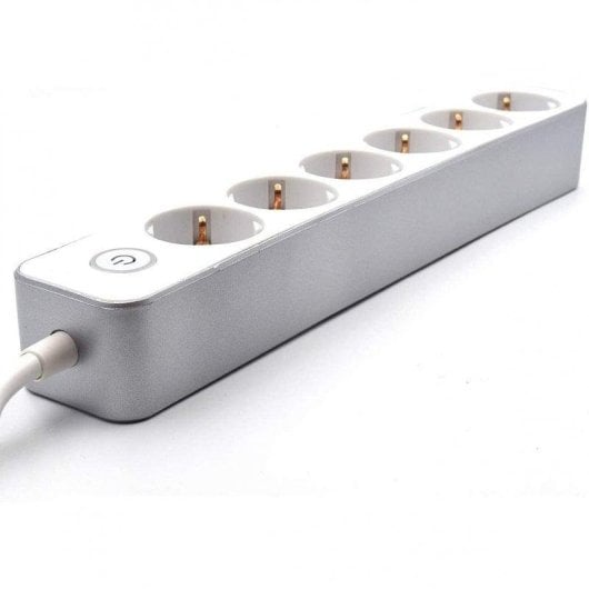 Régua de tomadas Welly Enjoy It WY13166 6 tomadas Schuko proteção infantil interruptor