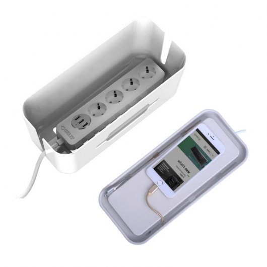 Welly Enjoy IT WY13150 Caja Recogecables Blanco/Gris